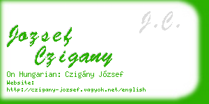 jozsef czigany business card