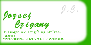 jozsef czigany business card